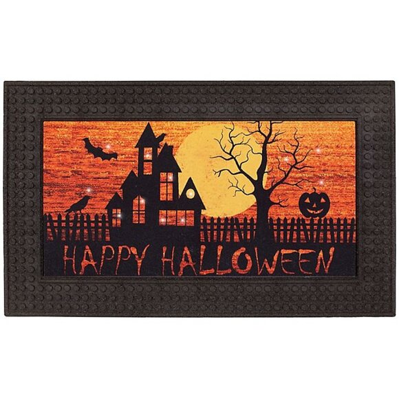 NWT Halloween 18x30 Outdoor Mat Rug - Picture 1 of 2